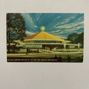 Postcard NY World's Fair Billy Graham Pavilion 1963 - Picture 1 of 2