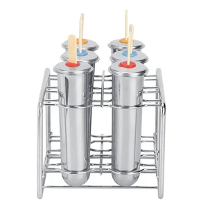 6PCS 304 Stainless Steel Round Head Round Cup Ice Cream Mold Popsicle Mold D SPG - Picture 1 of 10