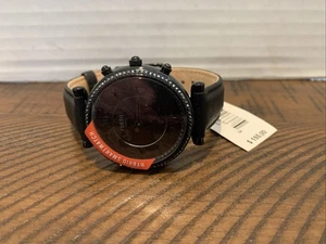 Reloj híbrido Fossil FTW5038 para mujer caja de 36 mm correa de cuero negro cuarzo dos manecillas - Imagen 1 de 10