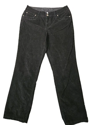 Pantalones de pana negros rectos modernos de Sonoma Life Style para mujer talla 10 Foto 1 de 4