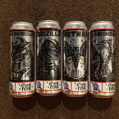 Juego de latas de cerveza PBR Godzilla Pabst cinta azul 25 oz Attack Peter Toho - Envío y devolución gratuitos Foto 1 de 4