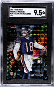 2024 Topps Finest Caleb Williams Black Geometric Refractor SGC 9.5 - Bild 1 von 2
