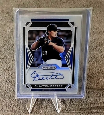 2021 Panini Prizm Draft Picks Clayton Beeter AU-CL Silver Prizm Auto  - Image 1 of 2