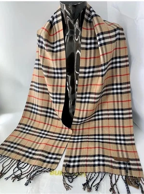 BURBERRY Tartán Chal Estola Nuevo Auténtico Foto 1 de 4