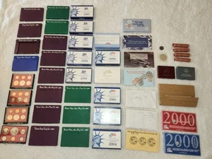 Estate Lot - 1979-2009 Proof Sets, Uncirculated Sets, silver coins, wheat cents - Picture 1 of 11