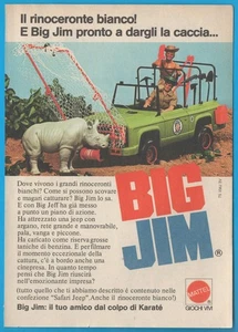 MATTEL: Big Jim Jungle pubblicità vintage advertising werbung clipping MA1789 - Imagen 1 de 1
