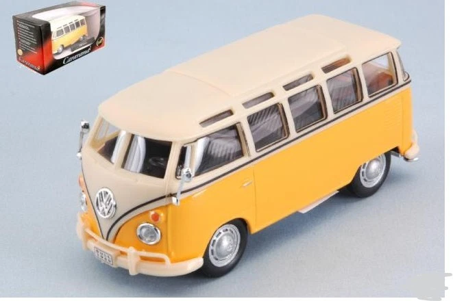 CARARAMA, VOLKSWAGEN T1 Samba jaune et Crème, échelle 1/43, CAR60330GECR - Photo 1/1