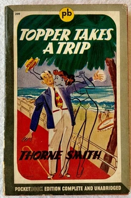 Thorne Smith, Topper Takes a Trip, vintage paperback edition (1945) - Image 1 of 4