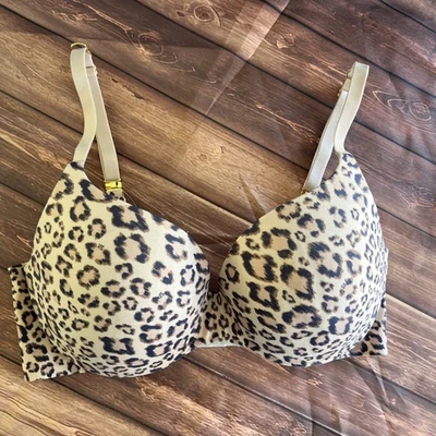 SUJETADOR PUSH UP VICTORIA'S SECRET INCREÍBLE FORMA PERFECTA talla 32DD animal print Foto 1 de 4