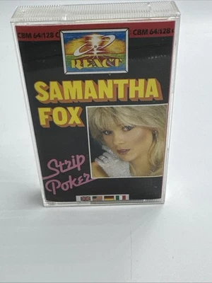 Samantha Fox Strip Poker C64 Commodore 64 C/128 OVP Datasette Komplett Top RAR - Bild 1 von 4