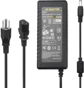 Qty(1pc) 12V 8.5A Power Supply Adapter - AC-DC Adapter 100-240V 50 60HZ - Picture 1 of 7