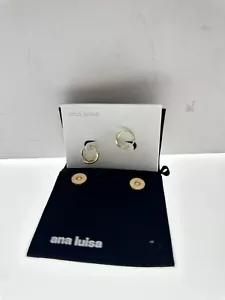 Ana Luisa Doppel Creolen Harley Damen Sterlingsilber & vergoldet - Bild 1 von 2