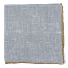 Fiori Di Lusso Gray Solid Linen Pocket Square - 12 3/8" X (798)