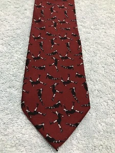 Men’s Tie Rack 100% Silk Tie. Football Sports Red Fathers Day - Picture 1 of 3