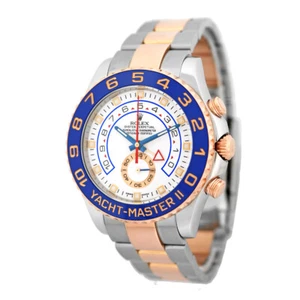 ROLEX Stainless Steel & Rose Gold 44mm Yacht-Master II 116681 Box Warranty 2017 - Picture 1 of 4