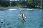 35mm 1950s Slide Red Border Kodachrome Teens Playing in Swimming Pool