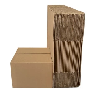 UOFFICE Wholesale Corrugated Boxes 12" x 8" x 6" - Pack of 25 Shipping Boxes - Picture 1 of 6