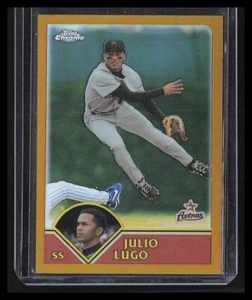 JULIO LUGO 2003 Topps Chrome Gold Refractor 398/449 Houston Astros - Picture 1 of 2