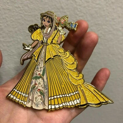 NUEVO @kitepins Mascarada Princesas Tarzán Selva Dama Jane Amarillo Fantasía Prendedor Foto 1 de 4