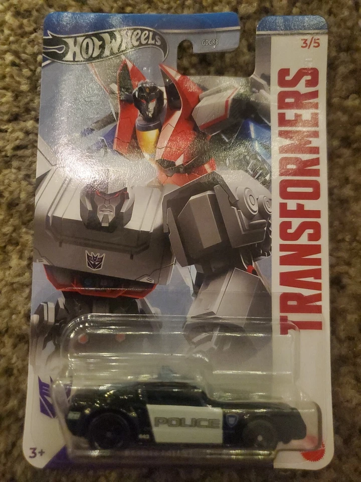 VHTF New Hot Wheels Transformers Ford Mustang GT 3rd car in the set Rare In Hand - Image 1 of 1