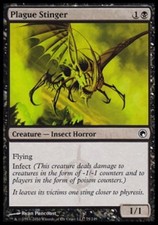 * mrm * foil eng pick of plague (plague stinger) mtg scars of mirrodin