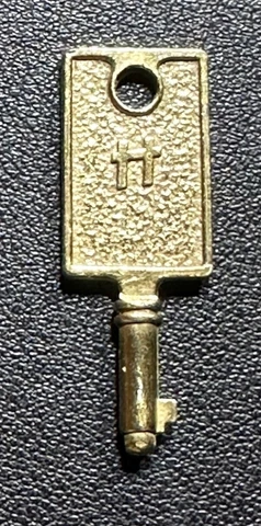 Vintage Gold Toned/Brass Hartmann Key - Luggage, Steamer Trunk, Briefcase, etc Cover