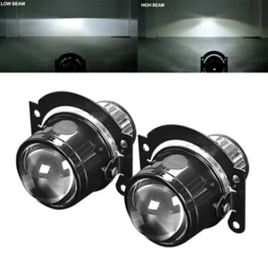 2.5" Bi-xenon Fog Lights Projector Lens H11 Driving Lamps Retrofit Kit Universal - Picture 1 of 12