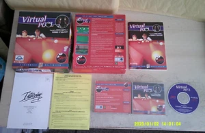 VIRTUAL POOL 1 - 1995 PC GAME - ORIGINAL RARE BIG BOX EDITION - Picture 1 of 12