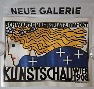 New BERTOLD LÖFFLER Kunstschau Wien 1908 Lithograph Poster from Neue Galerie NYC - Picture 1 of 9