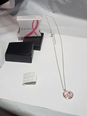 Avon Breast Cancer Crusade Shaky Necklace Long Chain  - Image 1 of 4