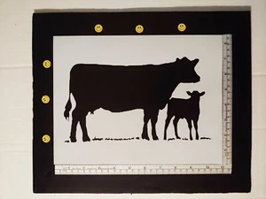 Mom Baby Cows Cow Farm 8.5" x 11" Custom Stencil FAST FREE SHIPPING - Picture 1 of 2