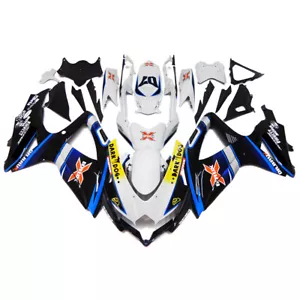 Blue White Black Fairings For Suzuki GSXR600-750 K8 2008 2009 2010 Bodywork Cowl - Picture 1 of 9