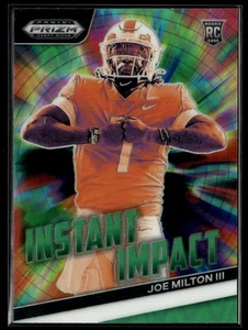 Joe Milton III 2024 Panini Prizm Draft Picks #II-JM Instant Impact Green RC - Picture 1 of 2