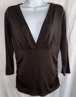 Top Herve Leger Paris Corte Profundo V Manga Larga Negro Para Mujer M Elegante Sexy Clásico Foto 1 de 4