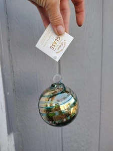 2021 Glass Eye Studio mundgeblasenes Glas Weihnachtsschmuck GOLDEN EVERGREEN Neu mit Etikett! - Bild 1 von 11