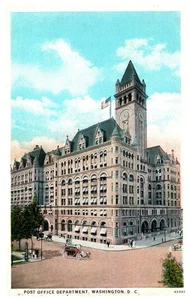 Antigua Postal Oficina de Correos Departamento Washington DC Reloj Torre Vista - Imagen 1 de 2