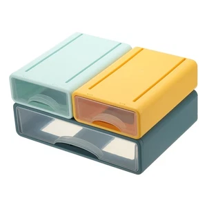 Small Stackable Storage Drawers, Stacking Drawers Mini Desk Bathroom Storage ... - Picture 1 of 6