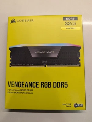 Corsair Vengeance RGB 32GB DDR5-6400MHZ RAM Memory  CMH32GX5M2N6400C36 - Image 1 of 3