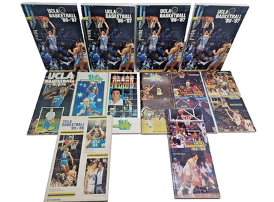 LOT OF 12 UCLA Bruins Basketball Media Guide Yearbook 1977-1984 1985-86 1986-87 - Image 1 of 4