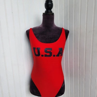 Traje de baño Xhilaration para mujer rojo azul EE. UU. de una pieza talla M Foto 1 de 4