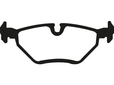 Juego de pastillas de freno trasero para BMW Z3 2000 2001 1999-2002 QZ713VJ Foto 1 de 4