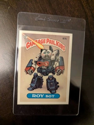1985 TOPPS GARBAGE PAIL KIDS Roy Bot 87b - Image 1 of 2