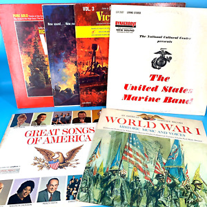 Patriotyczne / wojskowe x6 rekordów partia: Marine Band Victory at Sea I wojna światowa