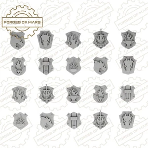 Marines - Drakes - Firebreathers Shoulder Shields (x20) - Imagen 1 de 1