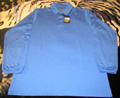 POLO DE GOLF PEBBLE BEACH PERFORMANCE AZUL ADULTO GRANDE NUEVO EN EXCELENTE ESTADO Foto 1 de 4