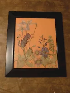 Handmade Glass Dried Flowers Framed Picture Wall/desk Decor - Picture 1 of 4