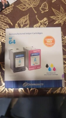 DATAPRODUCTS INKJET CARTRIDGES FOR HP64 1 TRI-COLOR & 1 BLACK INK - Image 1 of 2