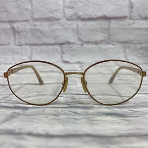 YSL YVES SAINT LAURENT 4150 Y254 56 18 135 Monturas Doradas Marrón Gafas Magníficas - Imagen 1 de 19
