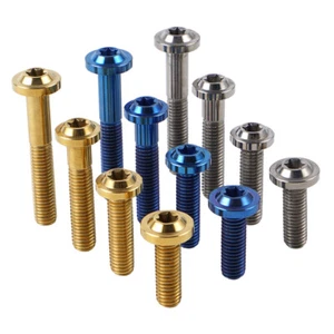 M8 x 25 30 40 50 Bolts Titanium Alloy Fasteners For Machine Racing Sports Bike - Picture 1 of 24