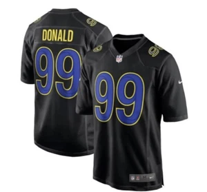 Los Angeles Rams Aaron Donald #99 Nike Men's Black Official NFL Game Jersey Sz M - Picture 1 of 6